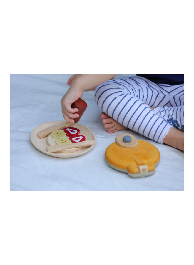 Wooden Waffle Set 15.1 x 13 x 4.7cm
