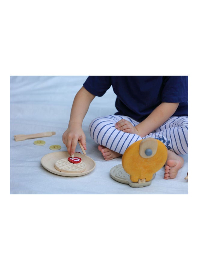 Wooden Waffle Set 15.1 x 13 x 4.7cm