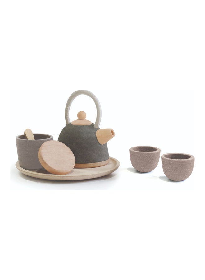 Wooden Classic Tea Set 17.4 x 17.4 x 1.3cm