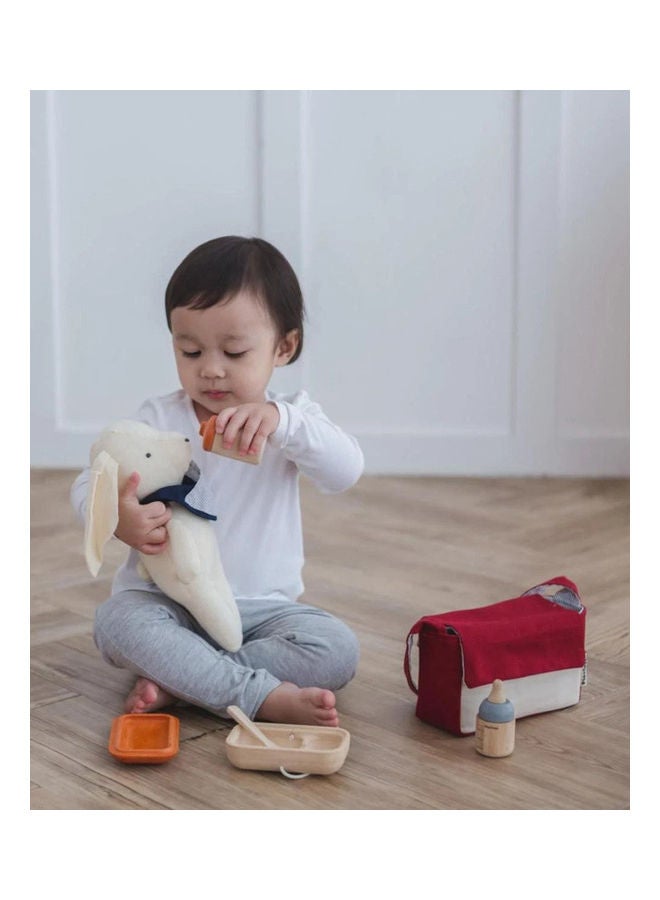 Wooden Doll Feeding Set 17.5 x 7 x 10.5cm