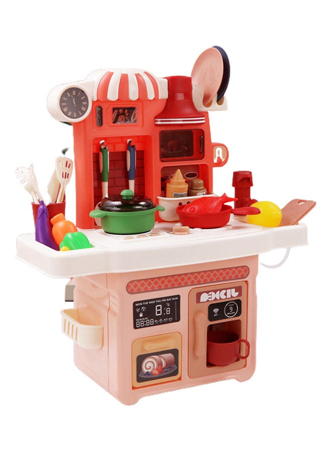 23-Piece Tableware with Light Music Kitchen Toy Set