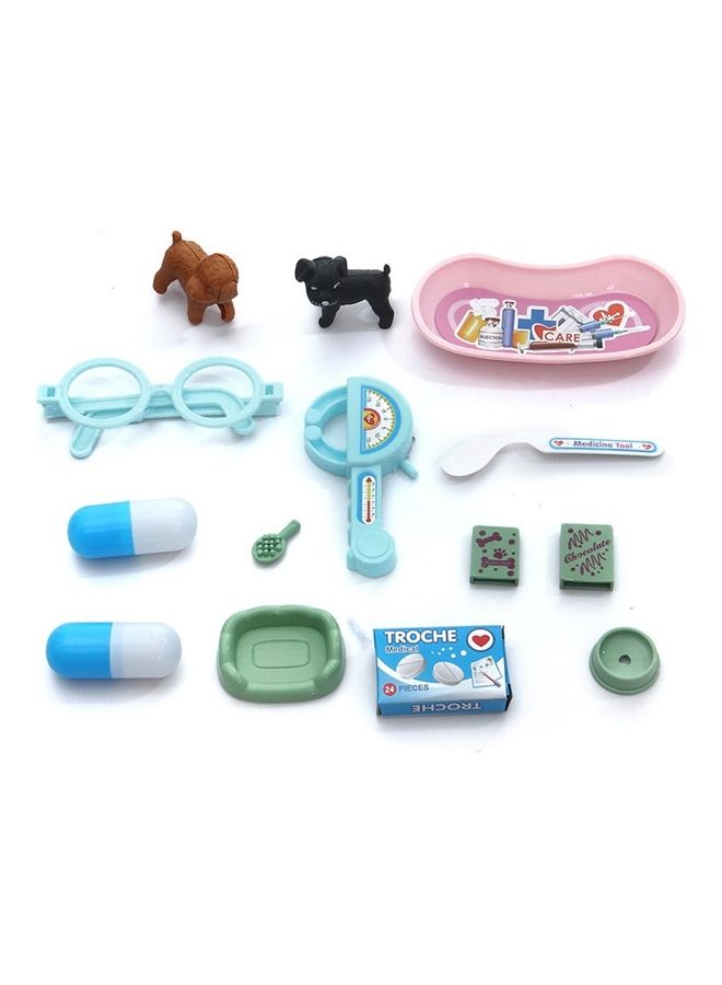 14-Piece Simulation Doctor Pretend Play Game Toy Set