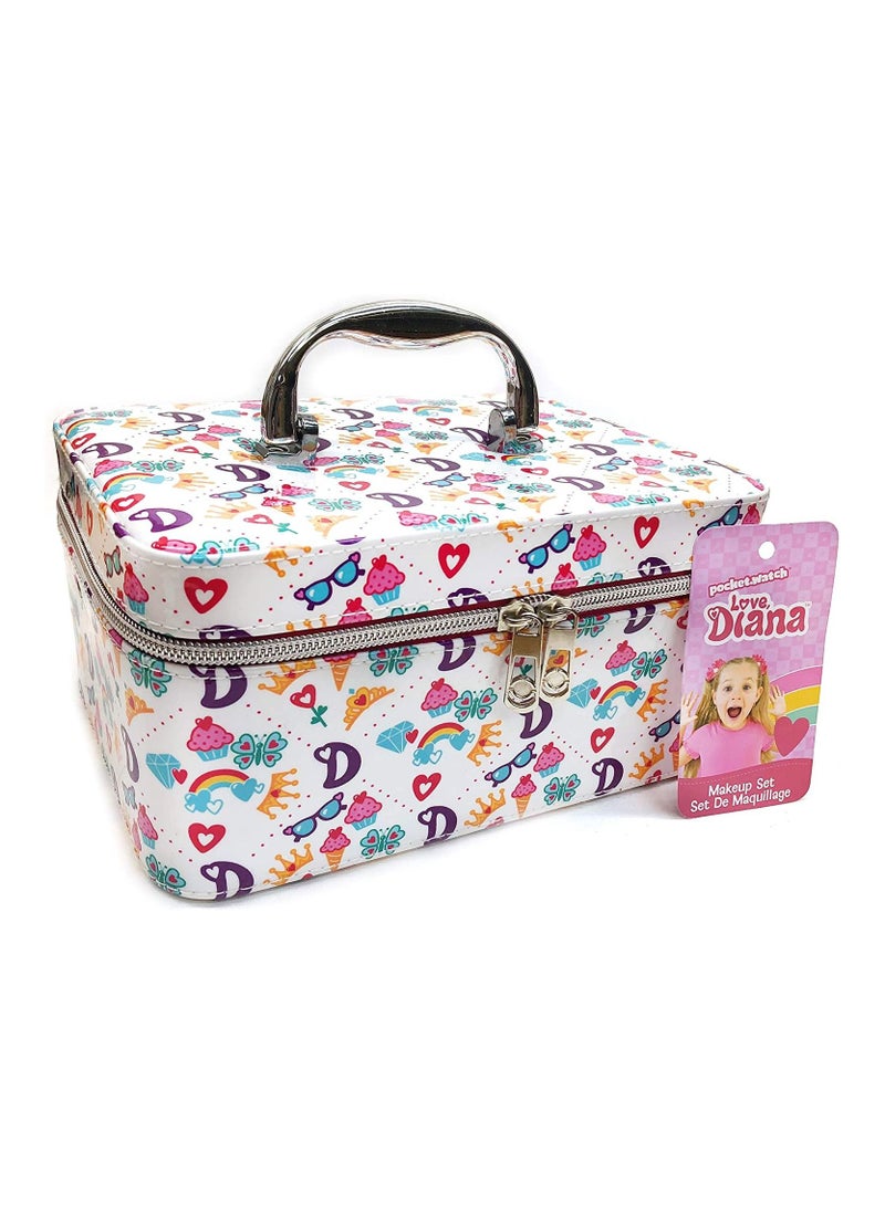 Love Diana  Deluxe Train Set-Make Up Toy in Zip-Up Carry Case for Girls