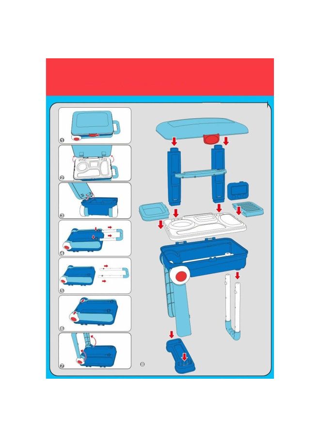 2-In-1 Doctor Nurse Medical Box Suitcase