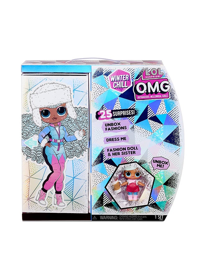 O.M.G. Winter Chill Fashion Doll And Brrr B.B. Doll 3 x 12.25 x 12inch