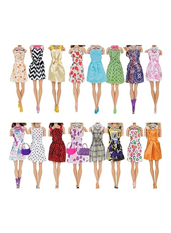 32-Piece Doll Clothes with Accessories Set 3.90 X4.70 X0.70inch