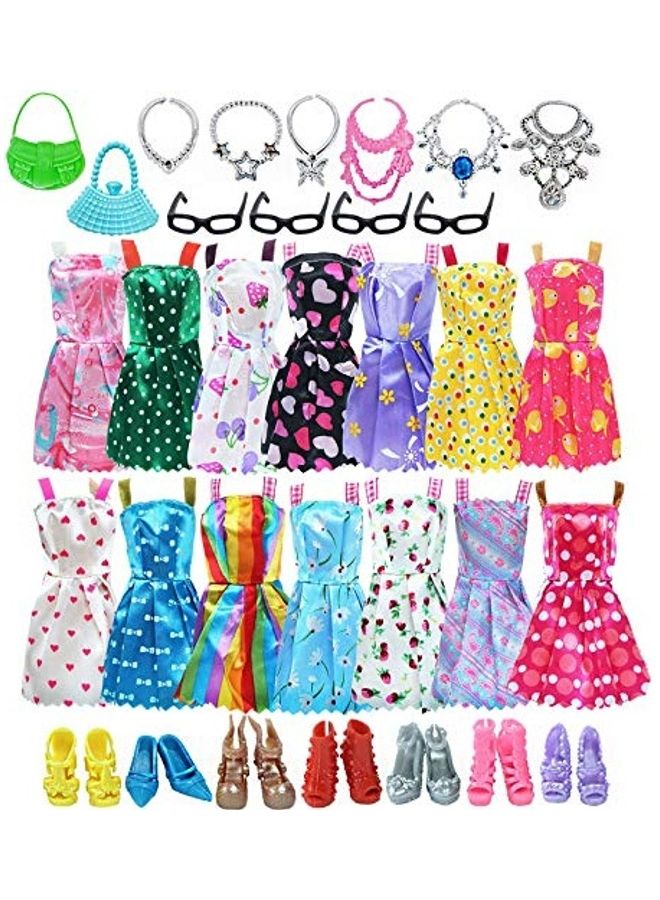 32-Piece Doll Clothes with Accessories Set 3.90 X4.70 X0.70inch