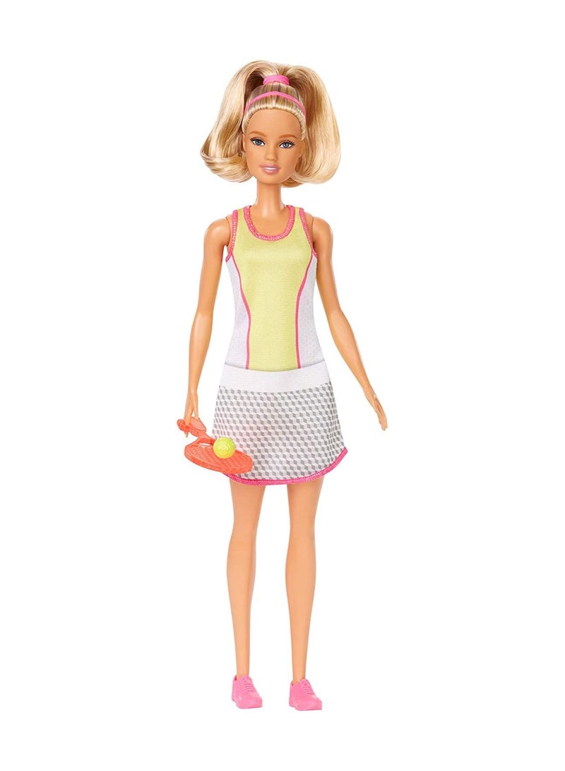 Tennis Player Doll With Racket