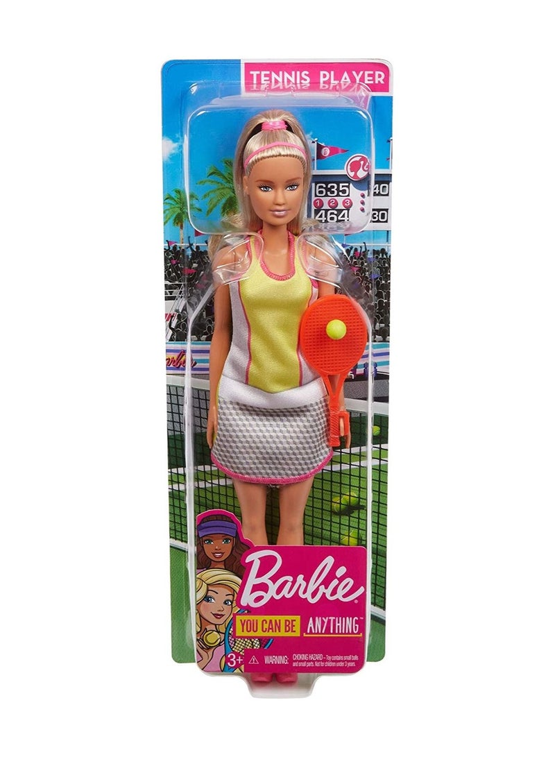 Tennis Player Doll With Racket