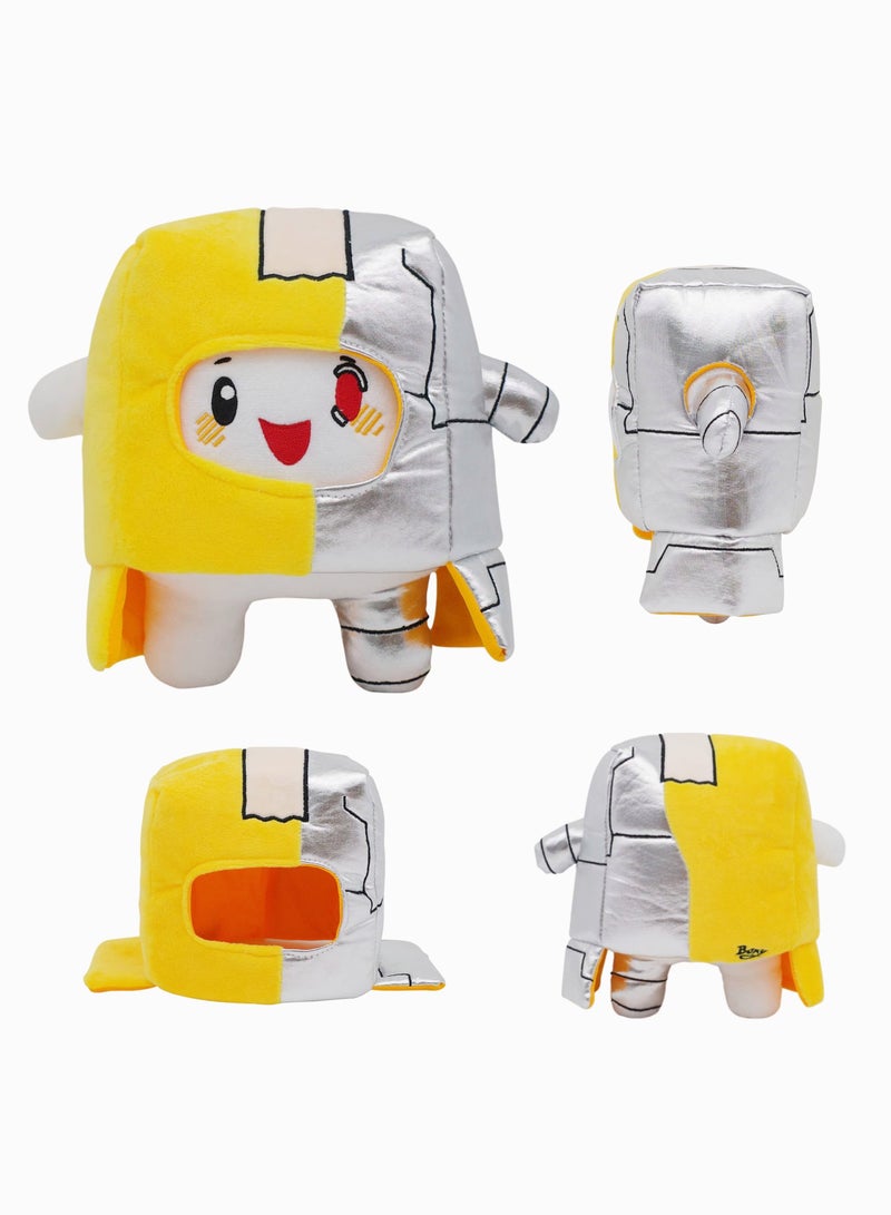 Lanky Boxy Cyborg Plush Toy, SYOSI Cute Lanky Plush Toy with LED, Half Box and Half Bot, Lanky Boxy Plush Toy, Lanky Merch Great Gift for Kids, Cartoon Fans