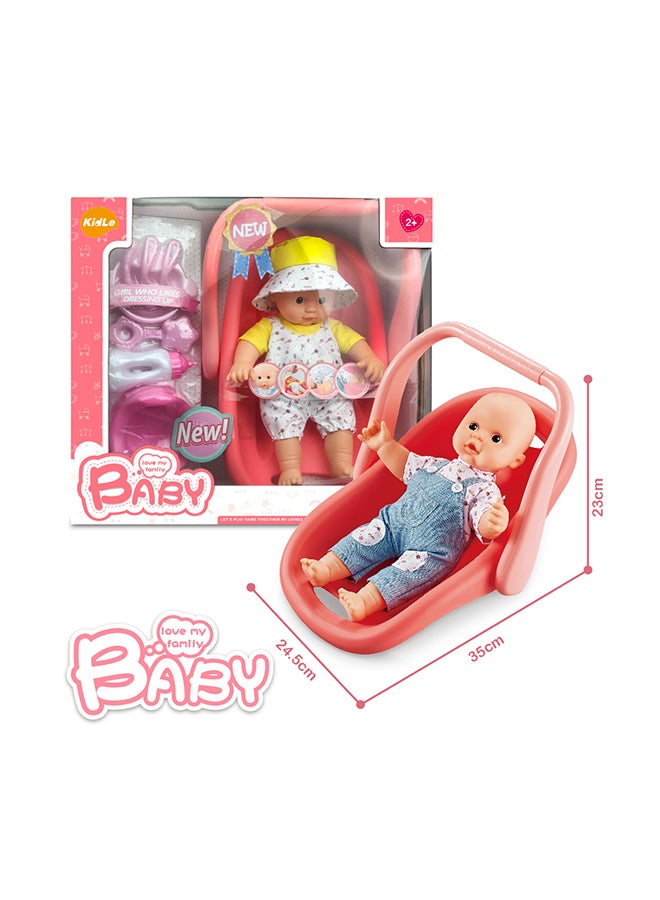 Cotton Body Vinyl Doll with Accessories
