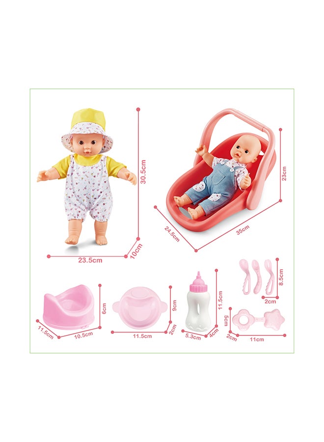 Cotton Body Vinyl Doll with Accessories