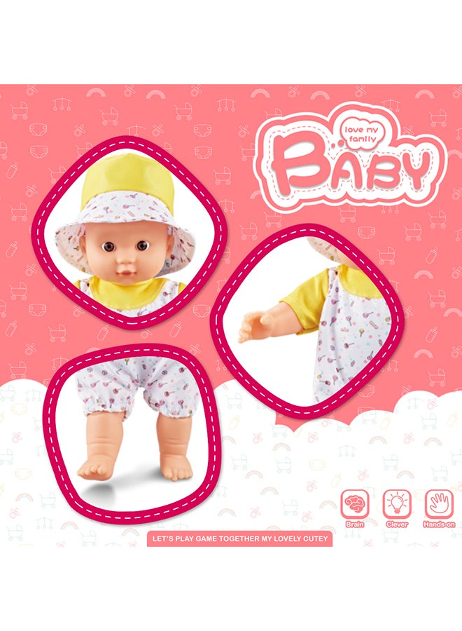 Cotton Body Vinyl Doll with Accessories