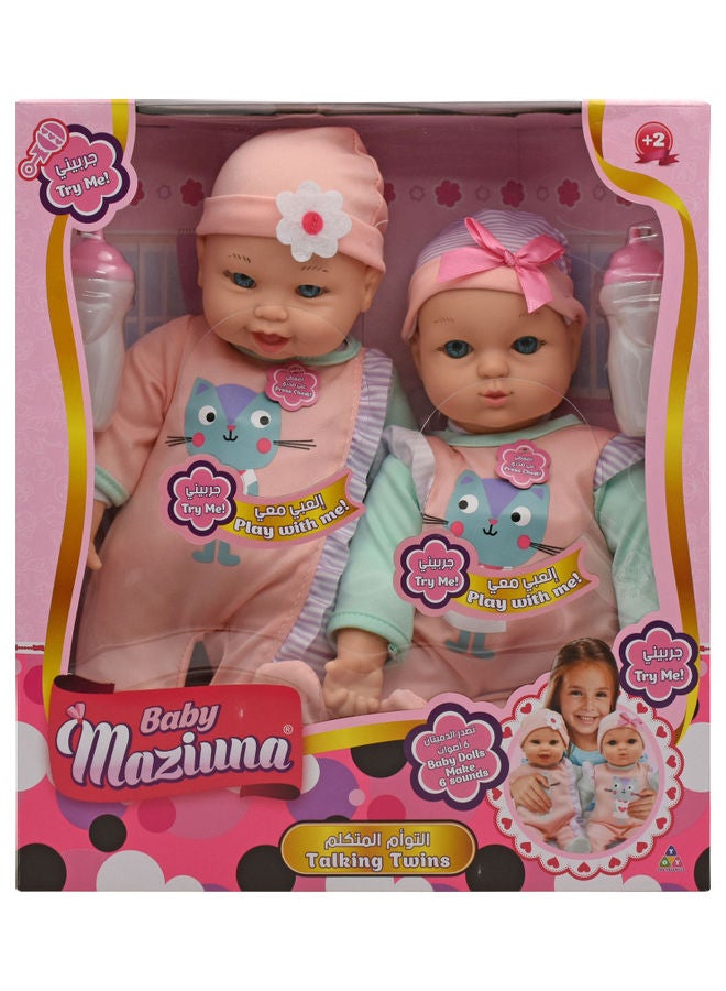 2-Piece Talking Twins Baby Doll Set