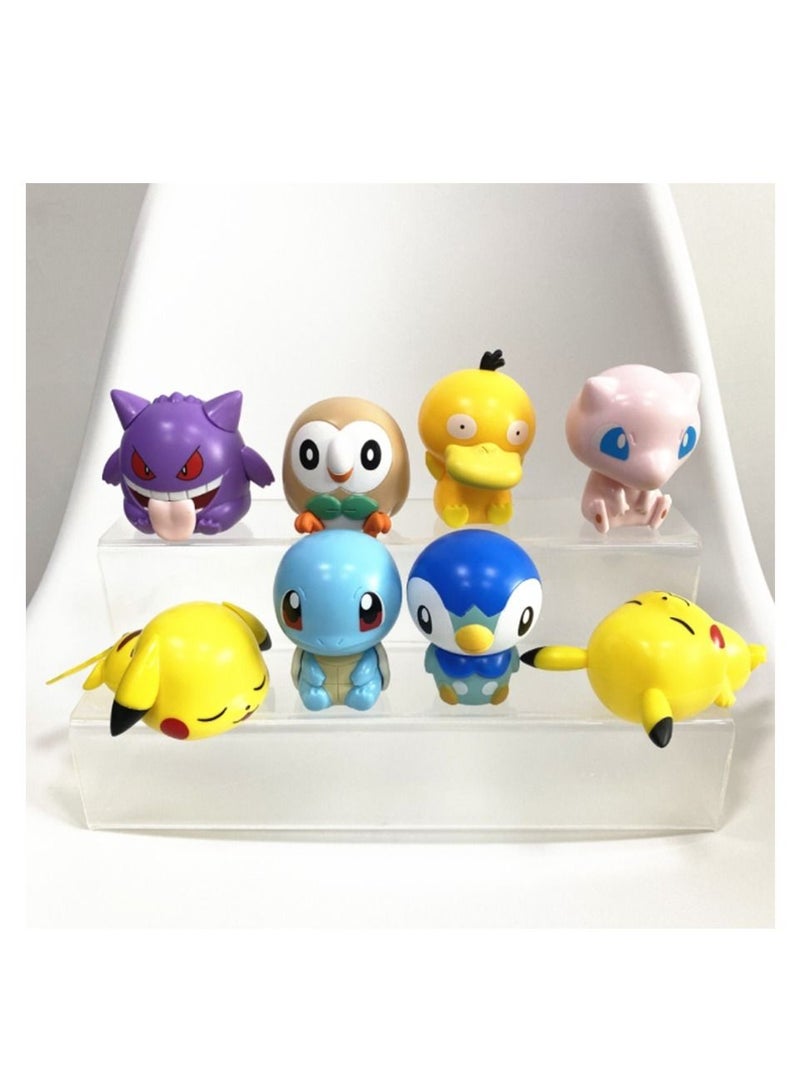 Q version of Pokémon, PVC character model, home office ornaments desktop decoration static statue collection souvenirs children's toys