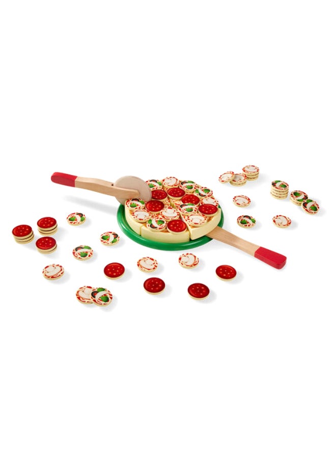 36-Pizza Party Wooden Play Food Set