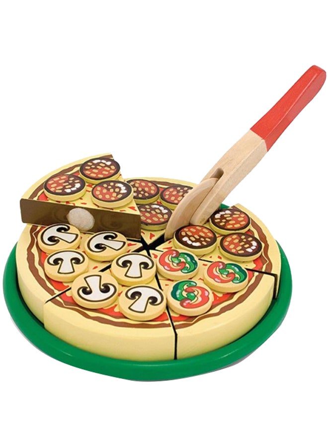 36-Pizza Party Wooden Play Food Set