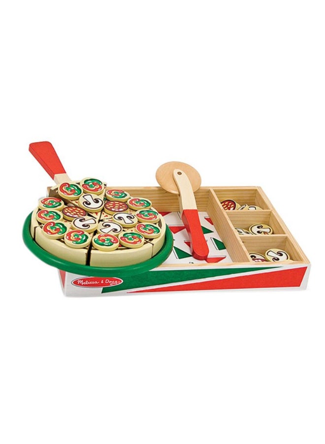 36-Pizza Party Wooden Play Food Set