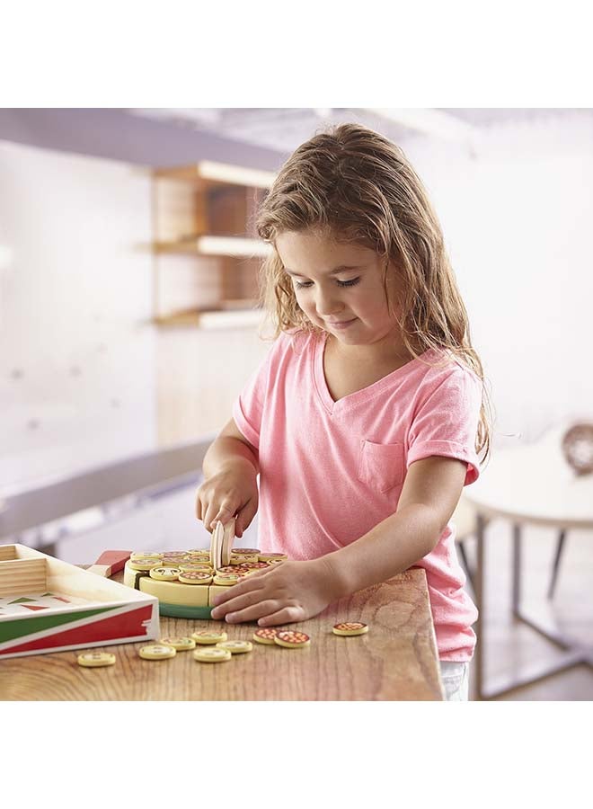 36-Pizza Party Wooden Play Food Set