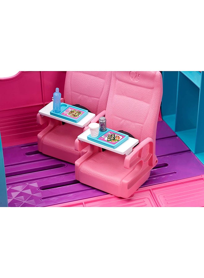 Barbie Vehicles Dreamplane Toy It Holds 2 Trays, Meals, Snacks And Drinks 9.5x22.25x10.49cm