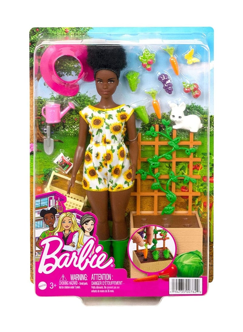 Barbie Doll and Gardening Playset