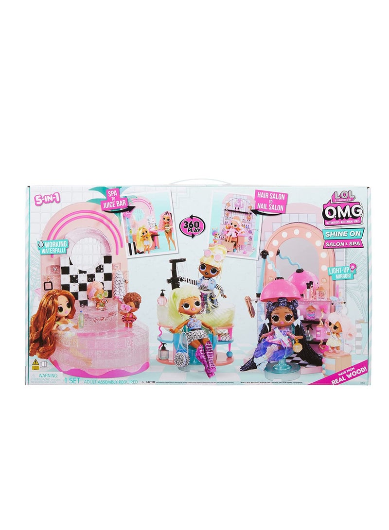 LOL Surprise Shine On Salon & Spa with 65+ Surprises - Features Water & Light Functions