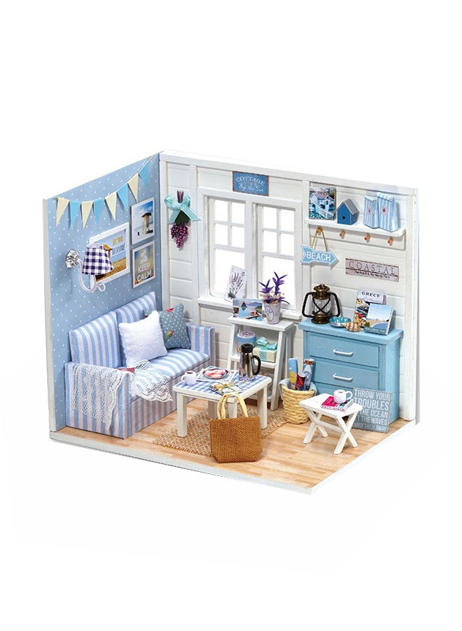 Fresh Sunshine Dollhouse Miniature Diy House Kit Creative Room