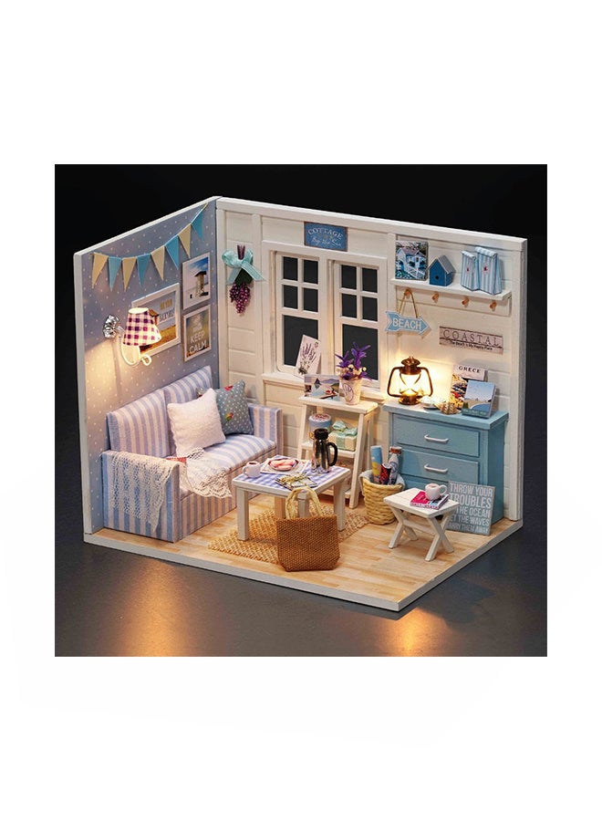 Fresh Sunshine Dollhouse Miniature Diy House Kit Creative Room