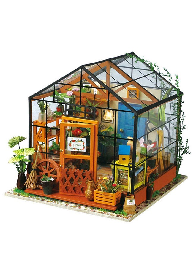 Miniature House And Furniture Dollhouse Set 19.5x17.5x17.5cm