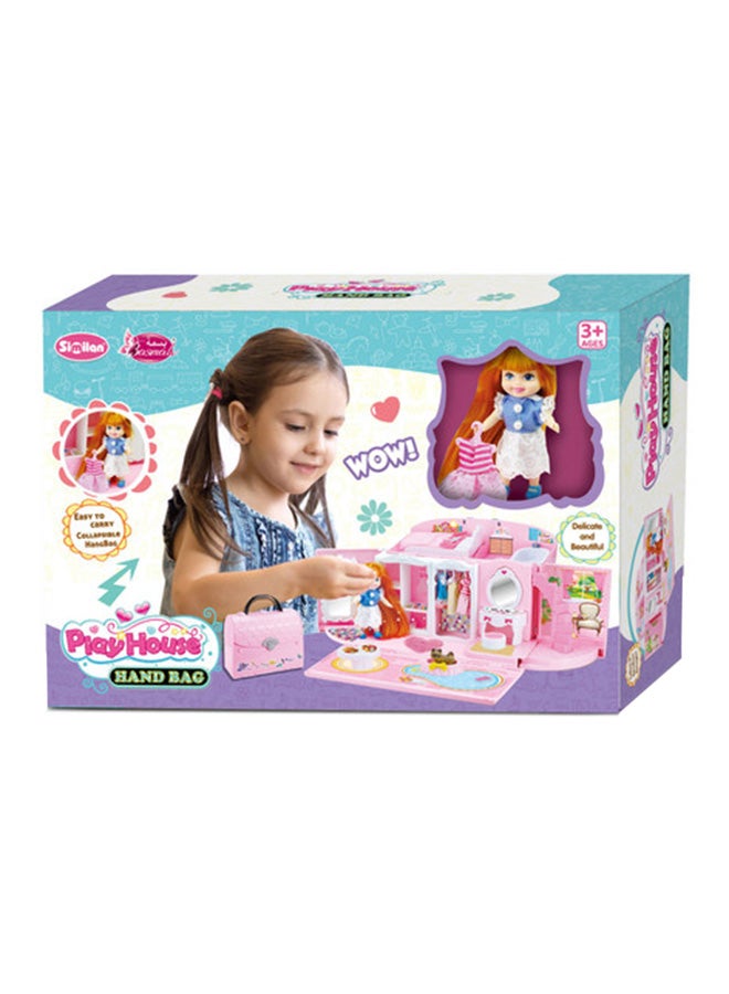 Durable Loving Fun Playing Non-Toxic High Quality Doll House Play Set For Kids 22x65x22cm