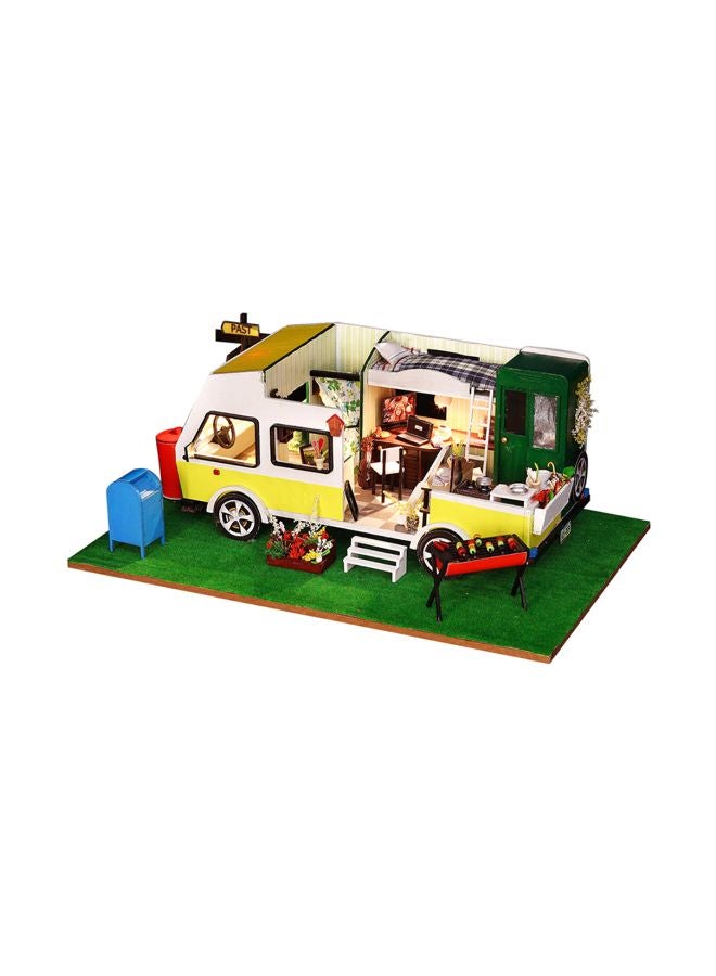 Wooden Mini Caravan Doll House T3004-1-1