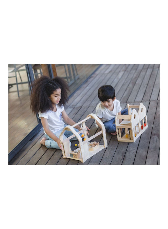 Wooden Slide N Go Dollhouse 36 x 24.5 x 32.4cm