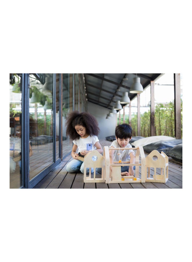 Wooden Slide N Go Dollhouse 36 x 24.5 x 32.4cm