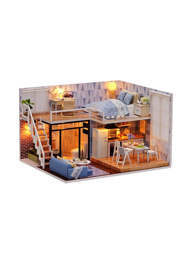 DIY Loft Mini 3D Wooden Dollhouse 30x7.5x23.5cm