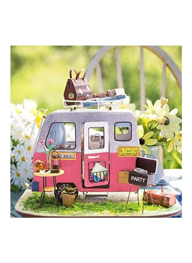Dollhouse Miniature DIY Creative Room with Furniture Bus Kit 5.3inch