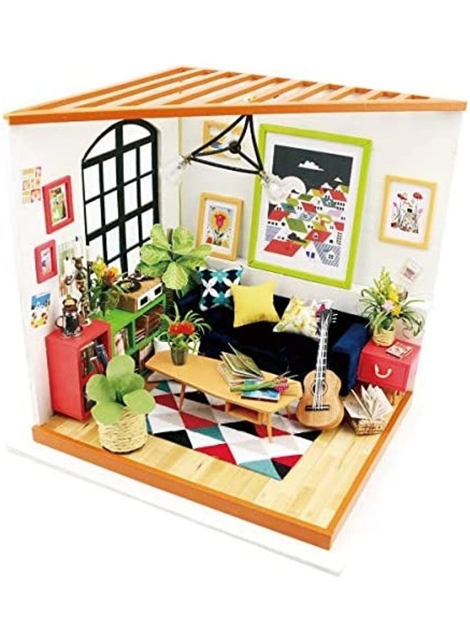 Dollhouse Miniature DIY Creative Room with Furniture House Kit