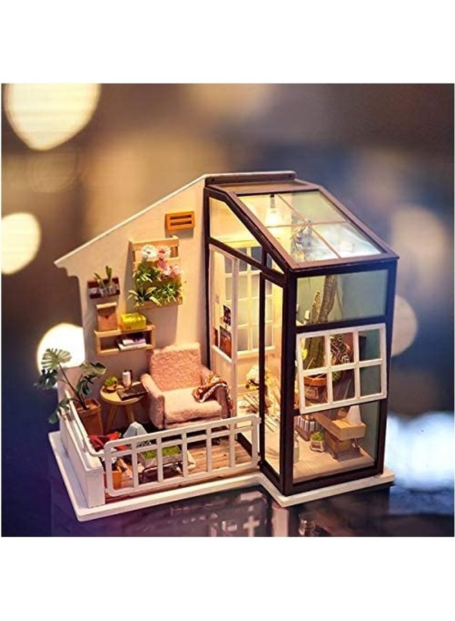 Dollhouse Miniature DIY Creative Room with Furniture House Kit