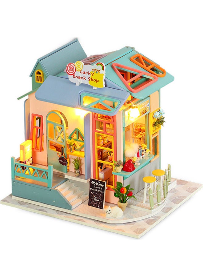 Doll House kit With Furniture Light And Music 21.5x21x17.4cm