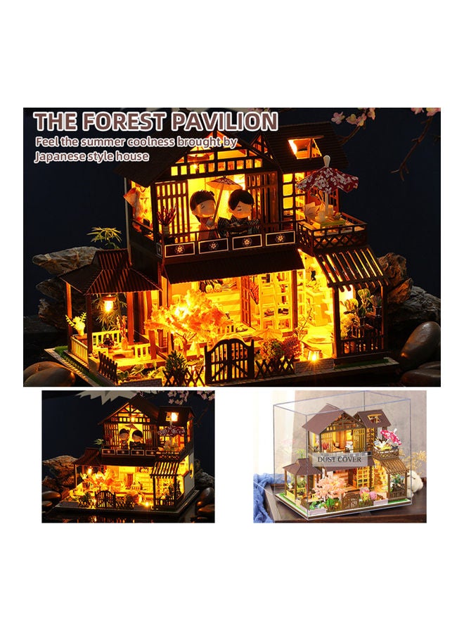 Toy Doll House Kit With Light And Music 20x28x24cm