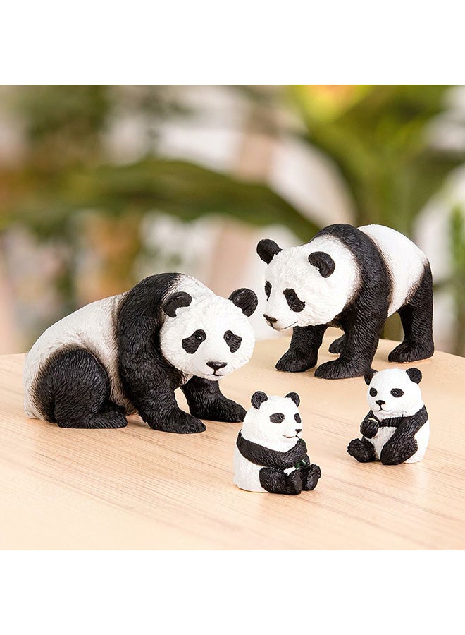 4-Piece Panda Family Animals Figures Set one sizecm