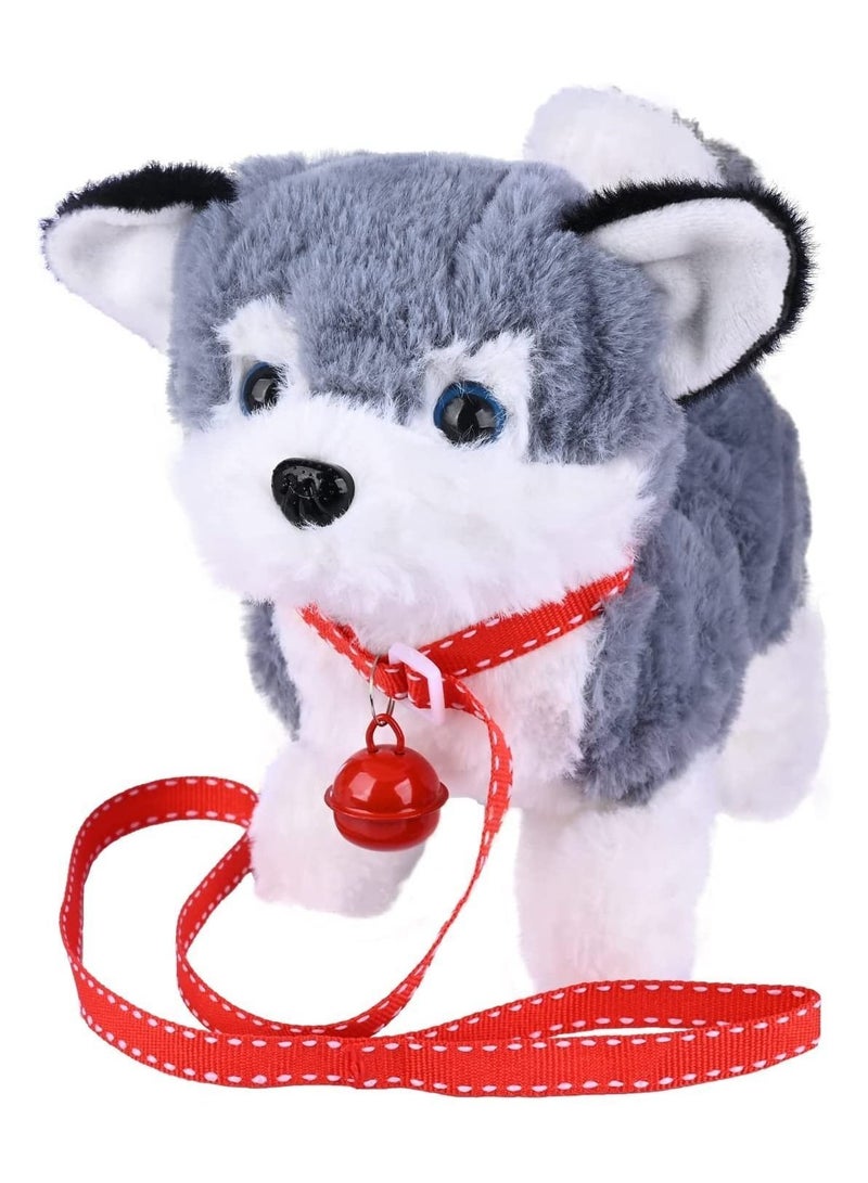 Plush Interactive Toy, Electronic Pet, Golden Retriever Toy Puppy Pet Dog, Can Walking, Barking, Tail Wagging, Stretching, Companion Animal for Kids (Alaska Dog)