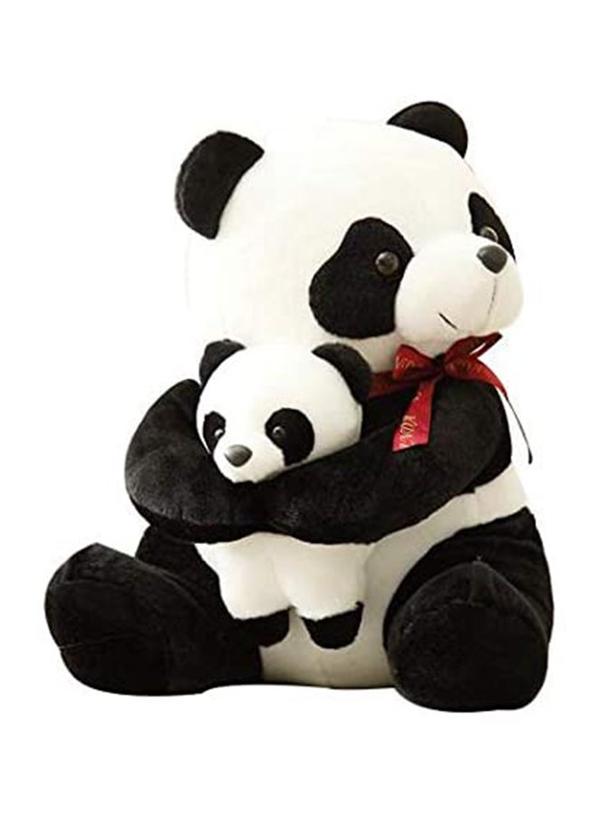 Giant Panda With Baby Panda Stuffed Plush Toy 16Inch In Washable Velvet Fabric 50x30x20cm