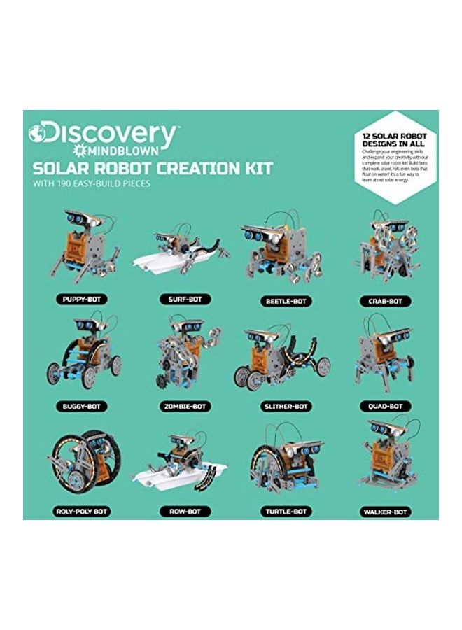 12-In-1 Solar Robot DIY STEM Kit