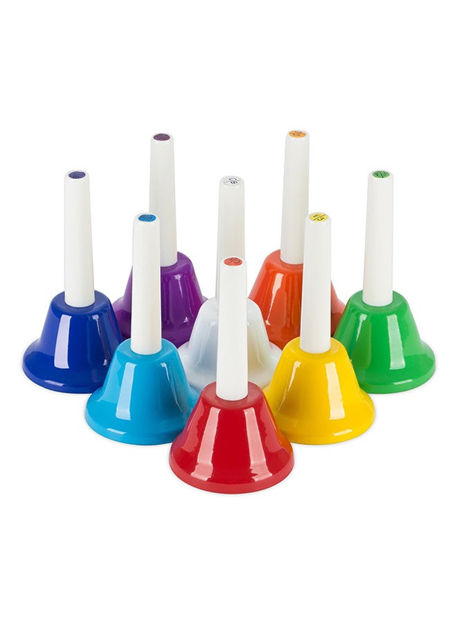 8-Piece Diatonic Metal Hand Bells Set