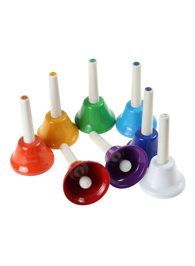 8-Piece Diatonic Metal Hand Bells Set