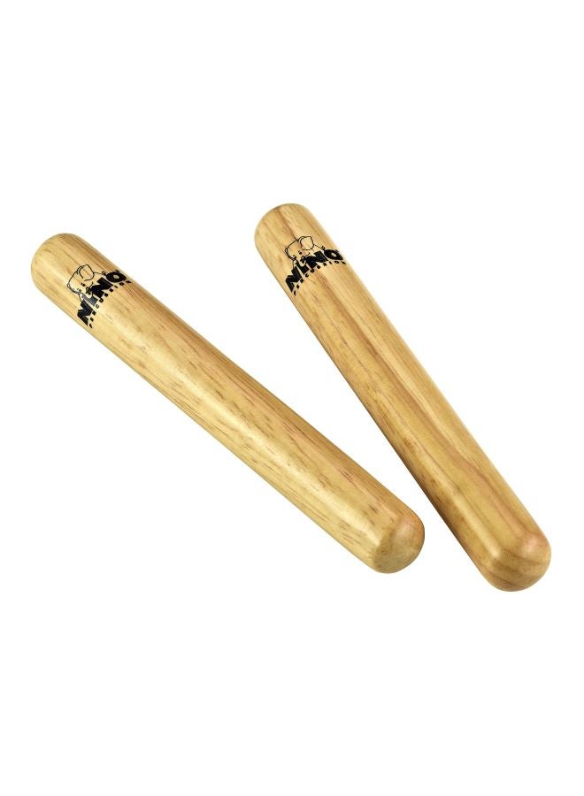 2-Piece Natural Wood Claves NINO502
