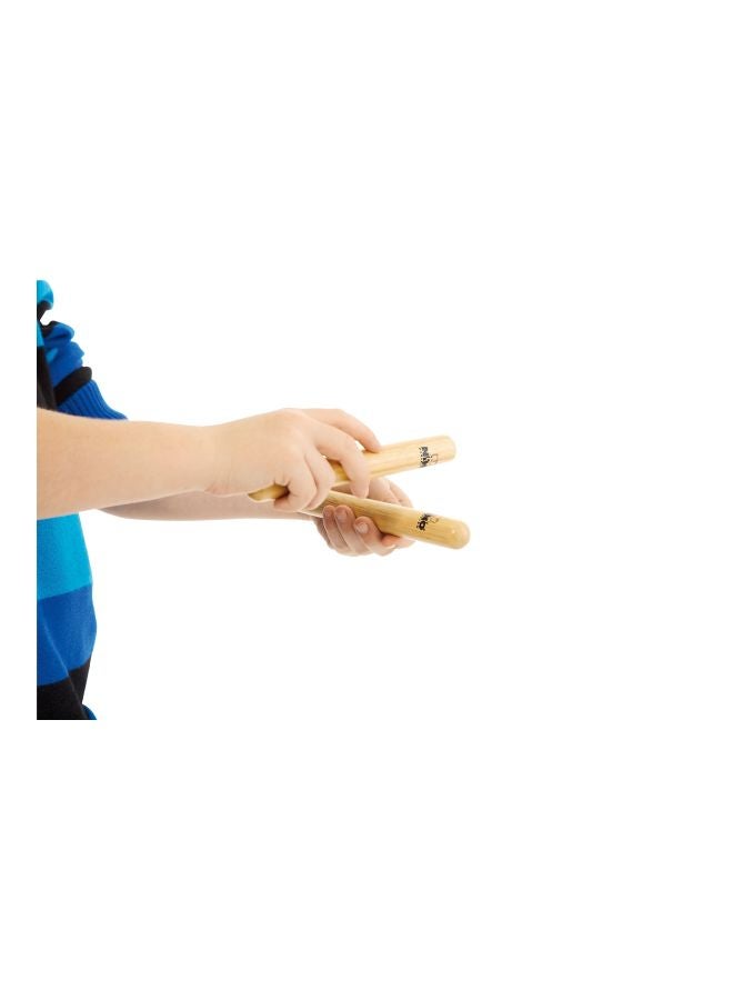 2-Piece Natural Wood Claves NINO502