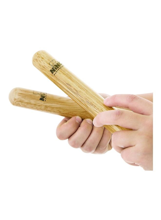 2-Piece Natural Wood Claves NINO502