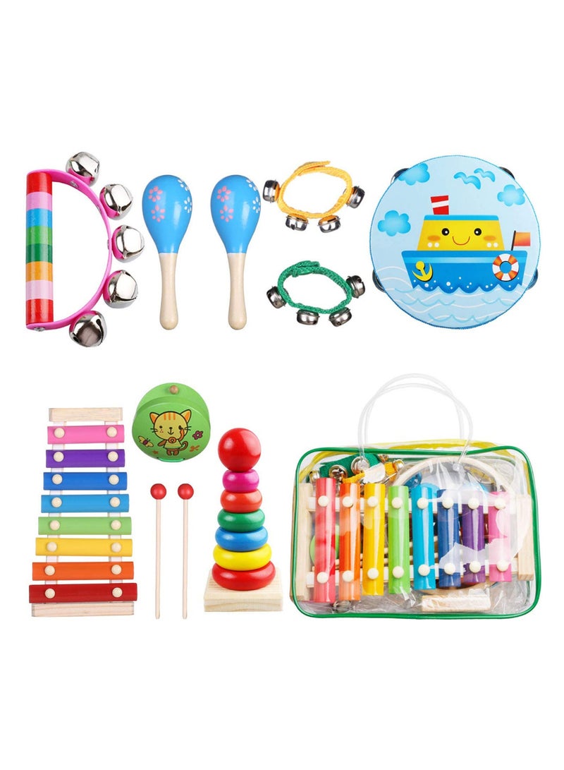 12-Piece Musical Instrument Toy With Carrying Bag