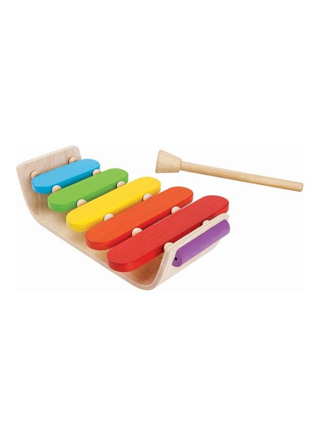 Wooden Oval Xylophone 18.01 x 27.99 x 7.01cm
